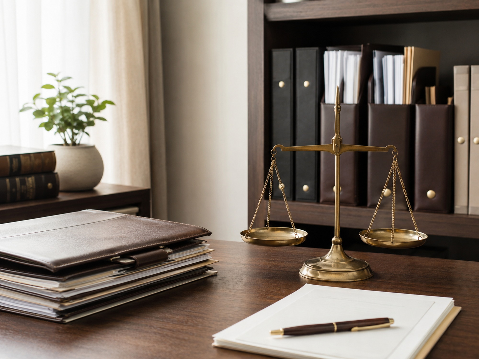 連帯保証人への督促で解決しない場合の備えを示す天秤と書類ファイル