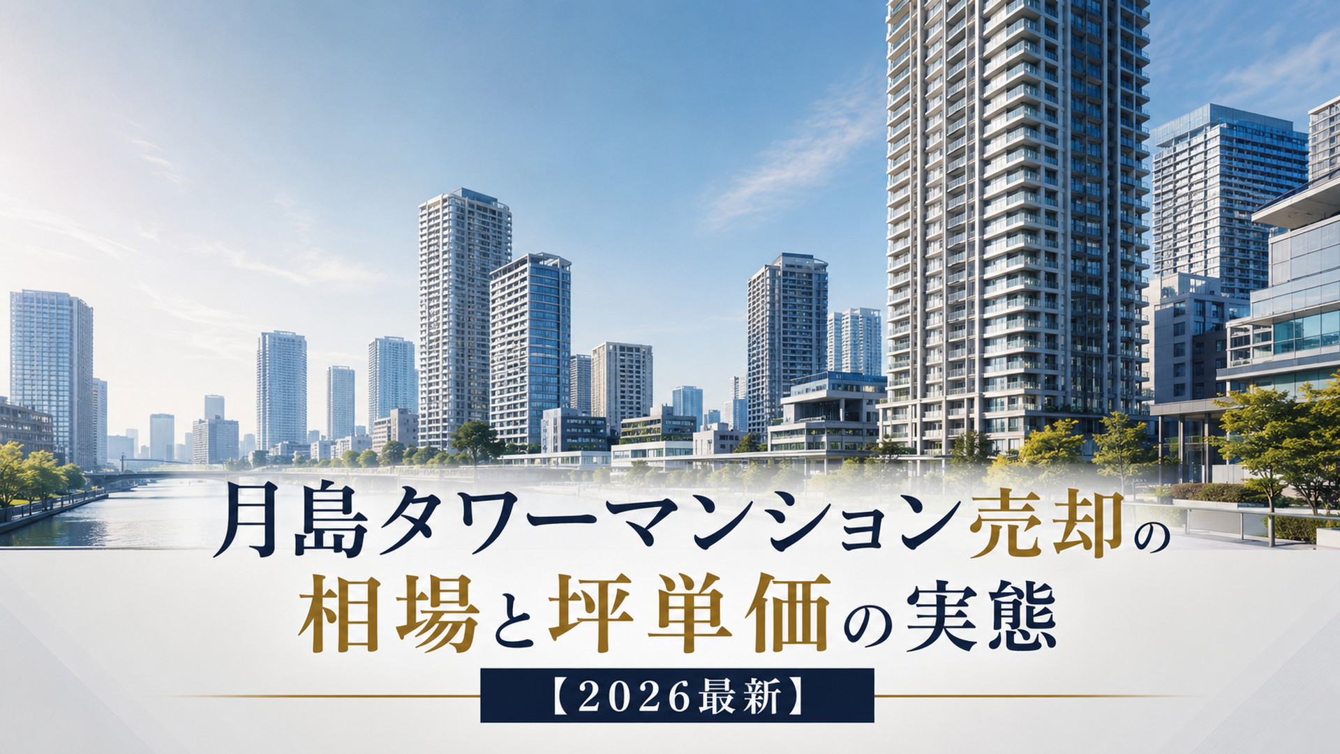月島タワーマンション売却の相場と坪単価を解説するアイキャッチ