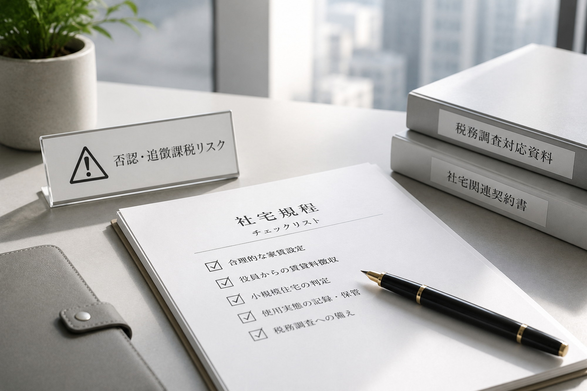 役員社宅が豪華社宅として否認されるリスクを確認する社宅規程チェックリスト
